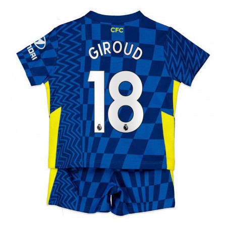 Billiga Fotbollströjor Chelsea Olivier Giroud 18 Barn Hemma tröja 2021/22 Kortärmad